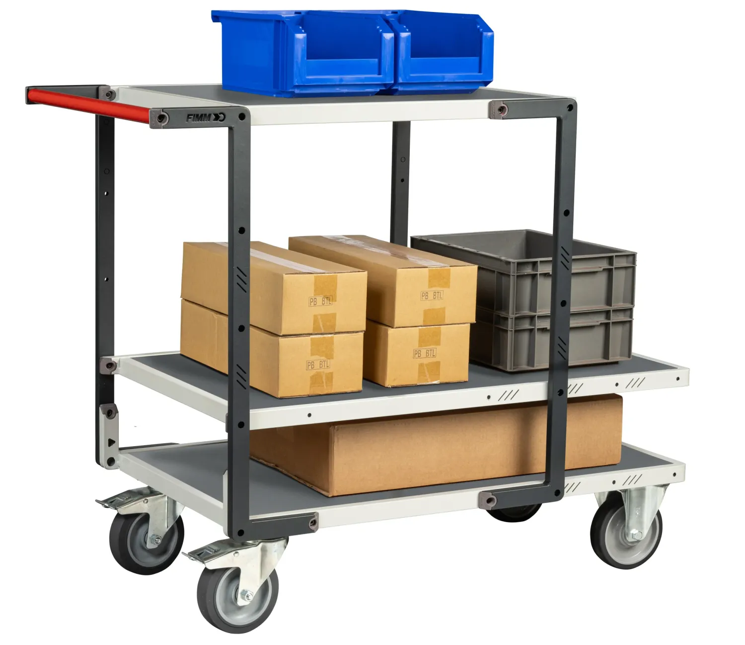 Fimm Flatpack servante galva 3 plateaux 400 kg
