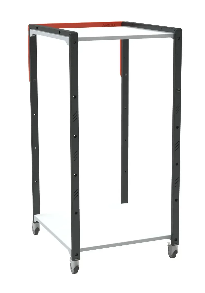 Fimm pupitre 2 étagères 150 kg à roulettes