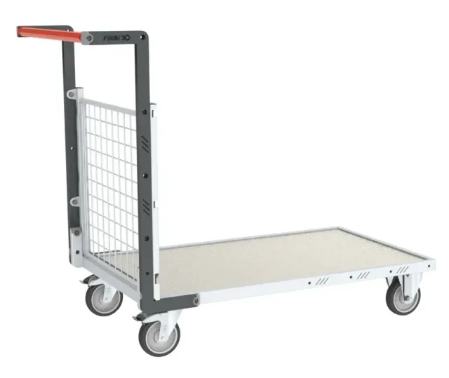 Fimm chariot grillagé 1 dossier plateau tôle 1000x600 mm 250 kg
