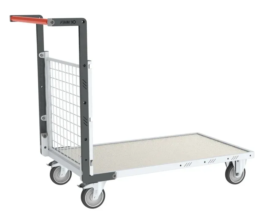 Fimm chariot grillagé 1 dossier plateau tôle 1000x600 mm 250 kg