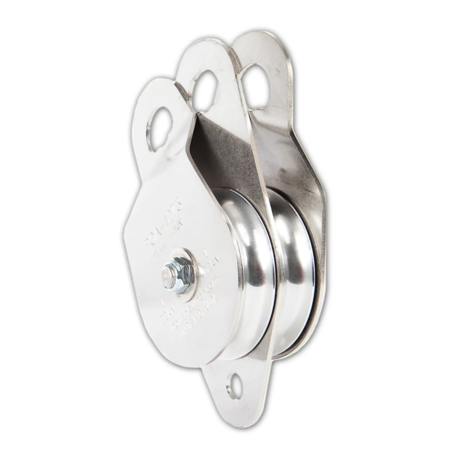 Portable Winch Poulie Côtés Oscillants Simple 76 mm