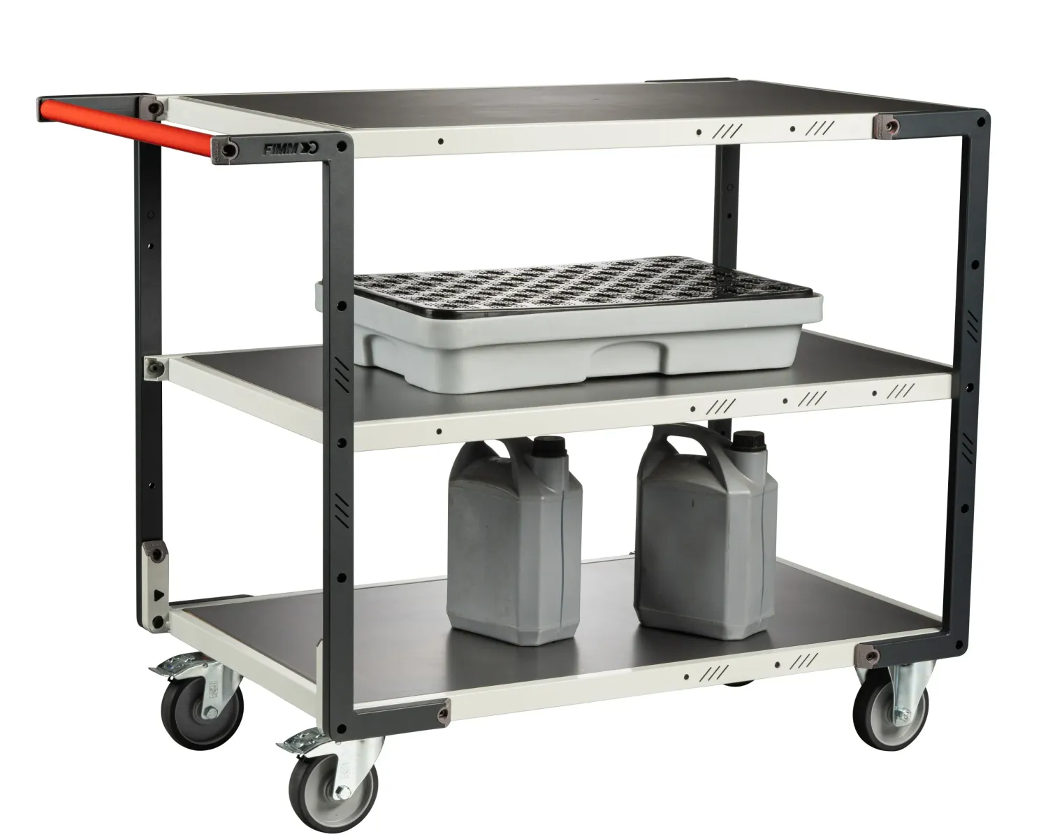 Fimm Flatpack servante 3 plateaux tôle 250 kg galva