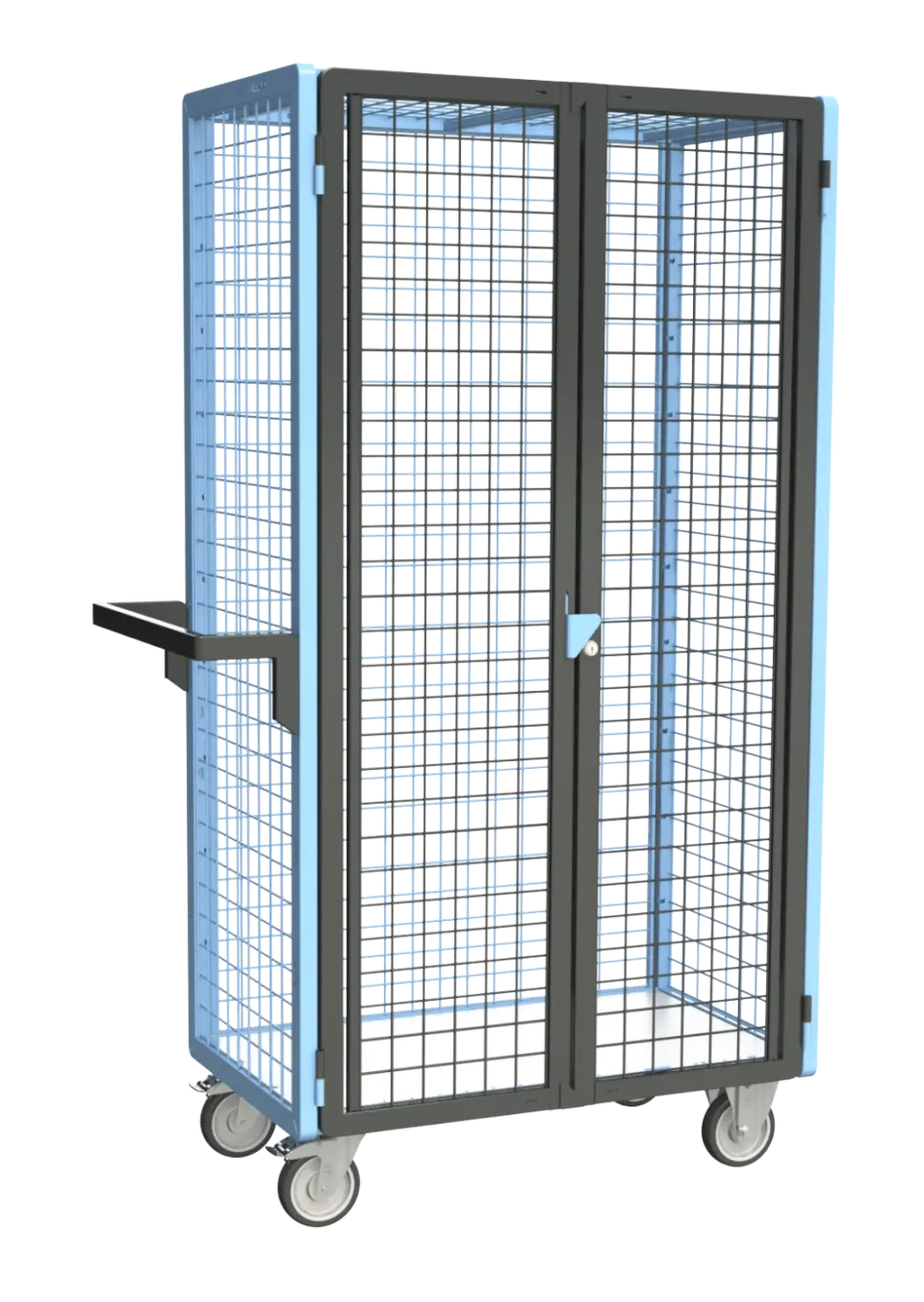 Fimm Servante grillagée 4 côtés verrouillable 500 kg bois
