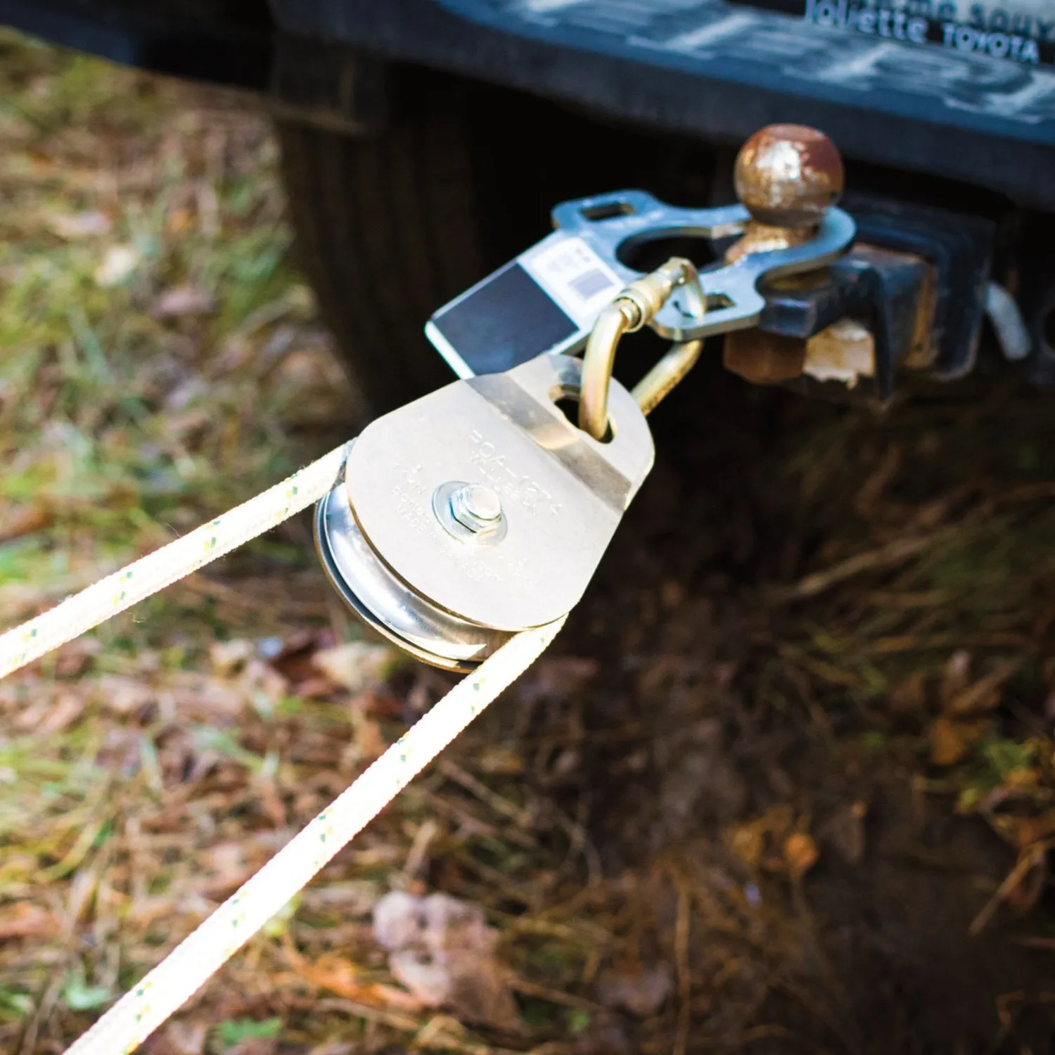 Portable Winch Poulie Côtés Oscillants Simple 76 mm