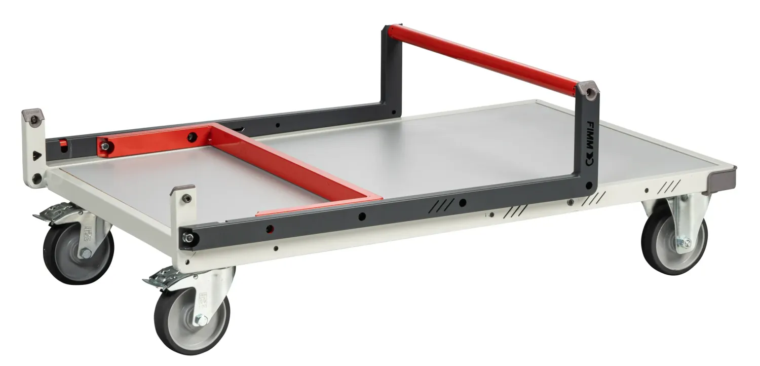 Fimm chariot plateau mélaminé dossier repliable 250 kg