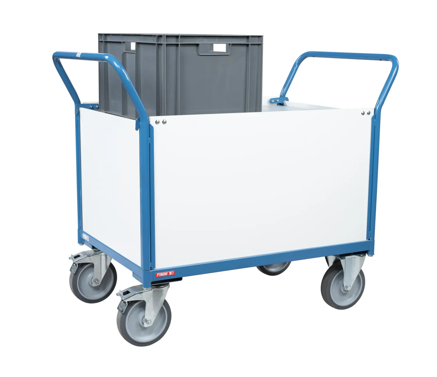 Fimm chariot niveau constant PVC 50-100 kg plateau bois