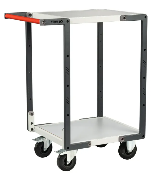 Fimm Flatpack servante 2 plateaux mélaminé 250 kg