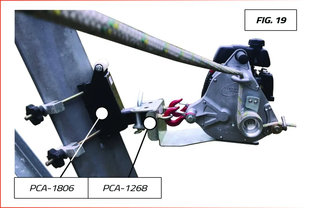 Portable Winch système d'ancrage pylône treuil acier 7,3 kg