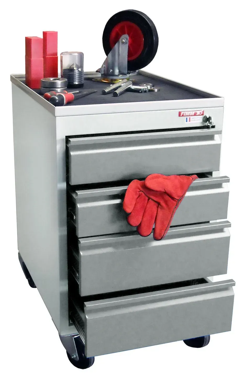 Fimm caisson mobile 4 tiroirs atelier 250 kg verrouillable
