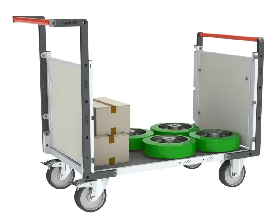 Fimm PP alvéolaire chariot 2 dossiers 500 kg caoutchouc