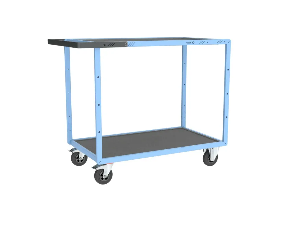 Fimm servante 2 plateaux galva tapis caoutchouc 250 kg