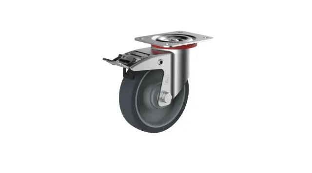 Fimm roues TPE Ø125 mm 4 pivotantes à frein