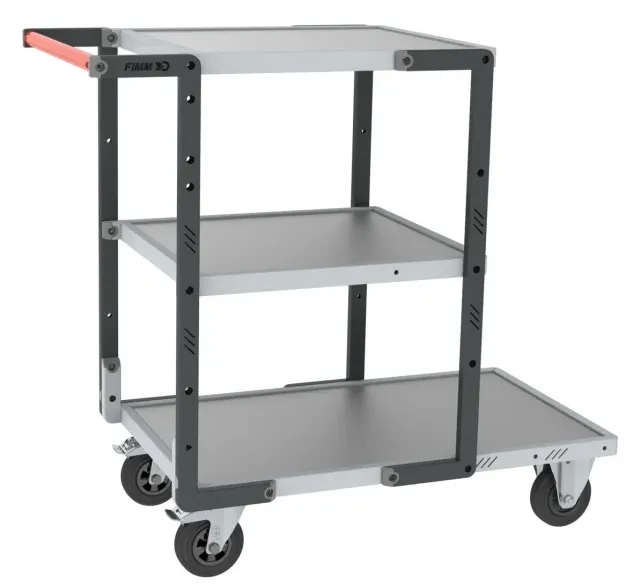 Fimm Flatpack servante 3 plateaux galva 250 kg modulable