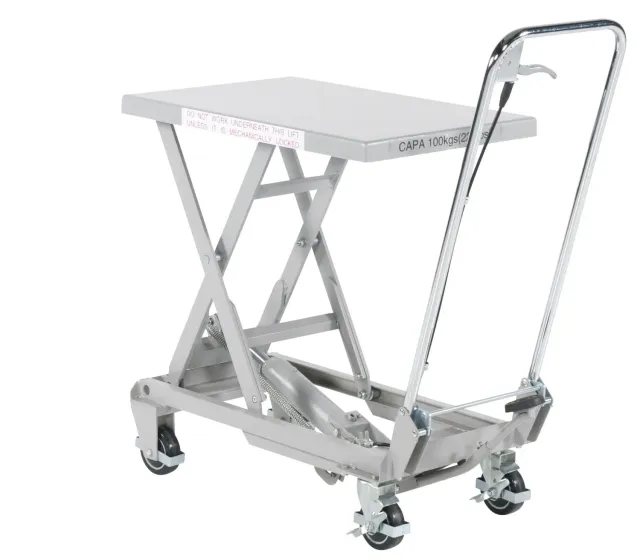 Fimm table élévatrice manuelle alu 100 kg 23 kg