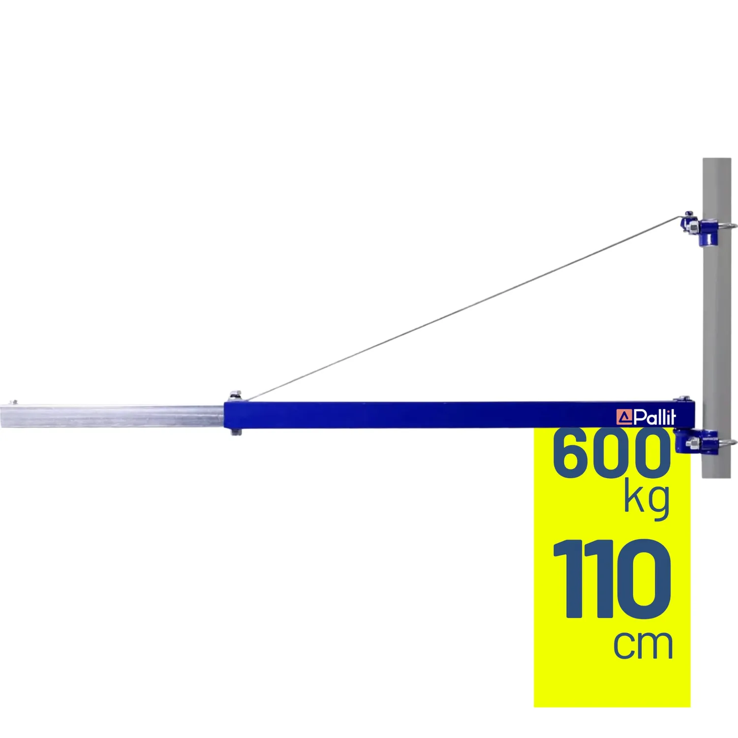 Pallit Bras Pivotant Palan Treuil 300 kg 75-110 cm