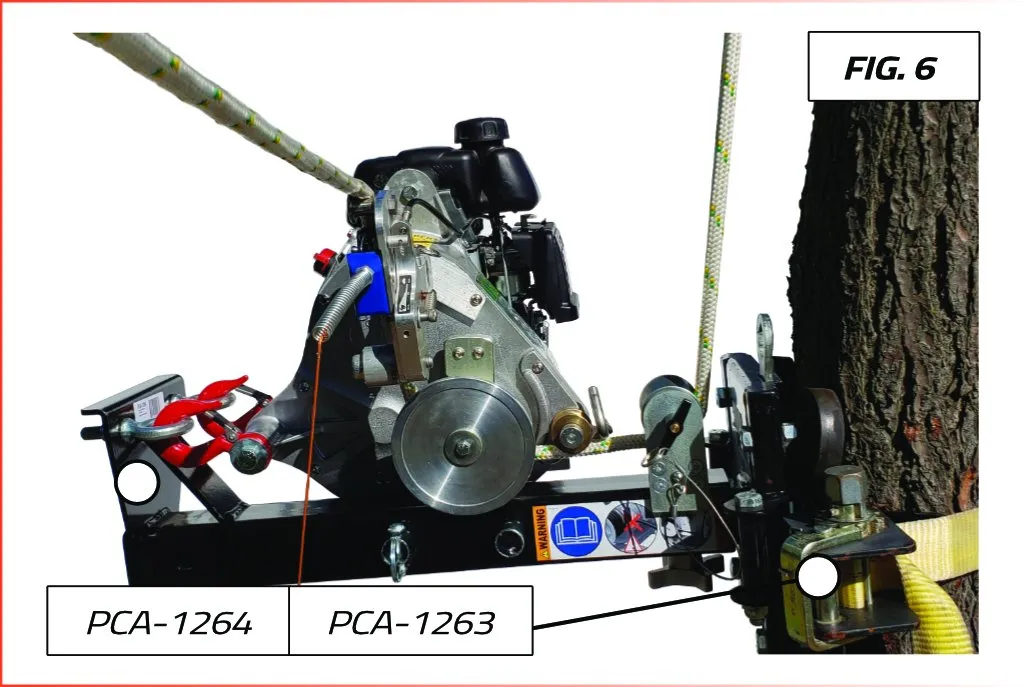 Portable Winch PCA-1264 support treuil tire verticale PCH1000