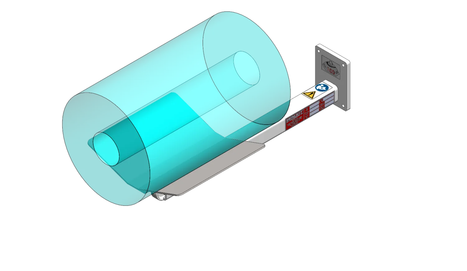 Fimm Plateau en V tournant éperon galet inox Ø600
