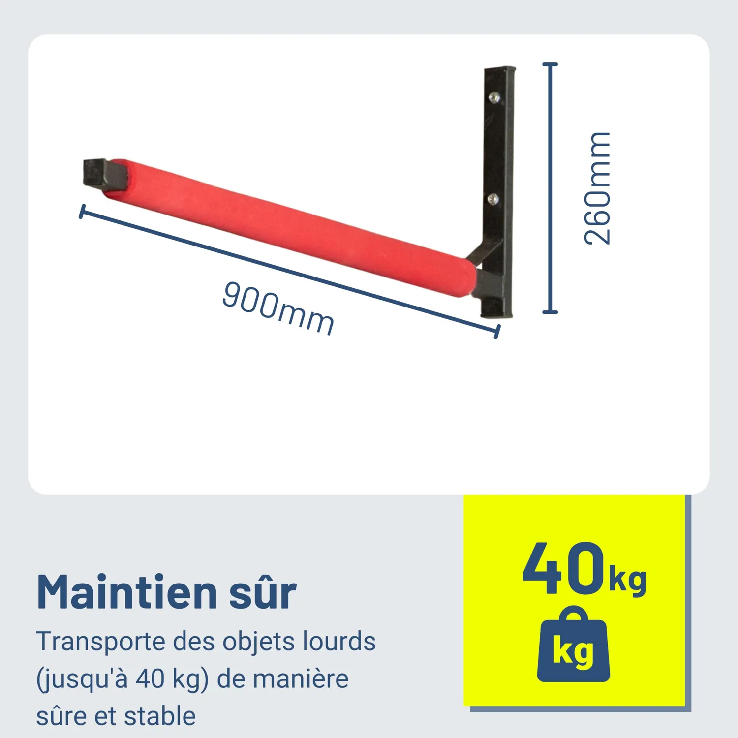 Pallit BRACKET-M support mural 40 kg kayak coffre toit
