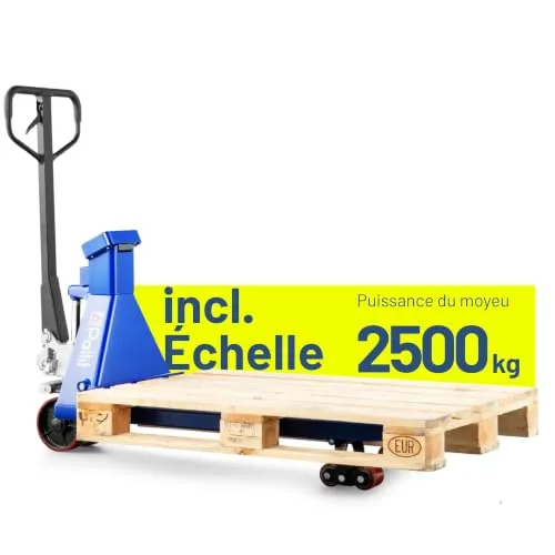 Pallit Scale+ transpalette peseur 2500 kg 1150 mm 0,5 kg