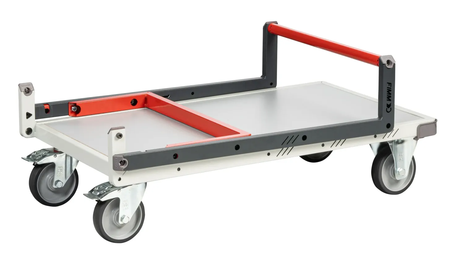 Fimm chariot plateau mélaminé dossier repliable 250 kg