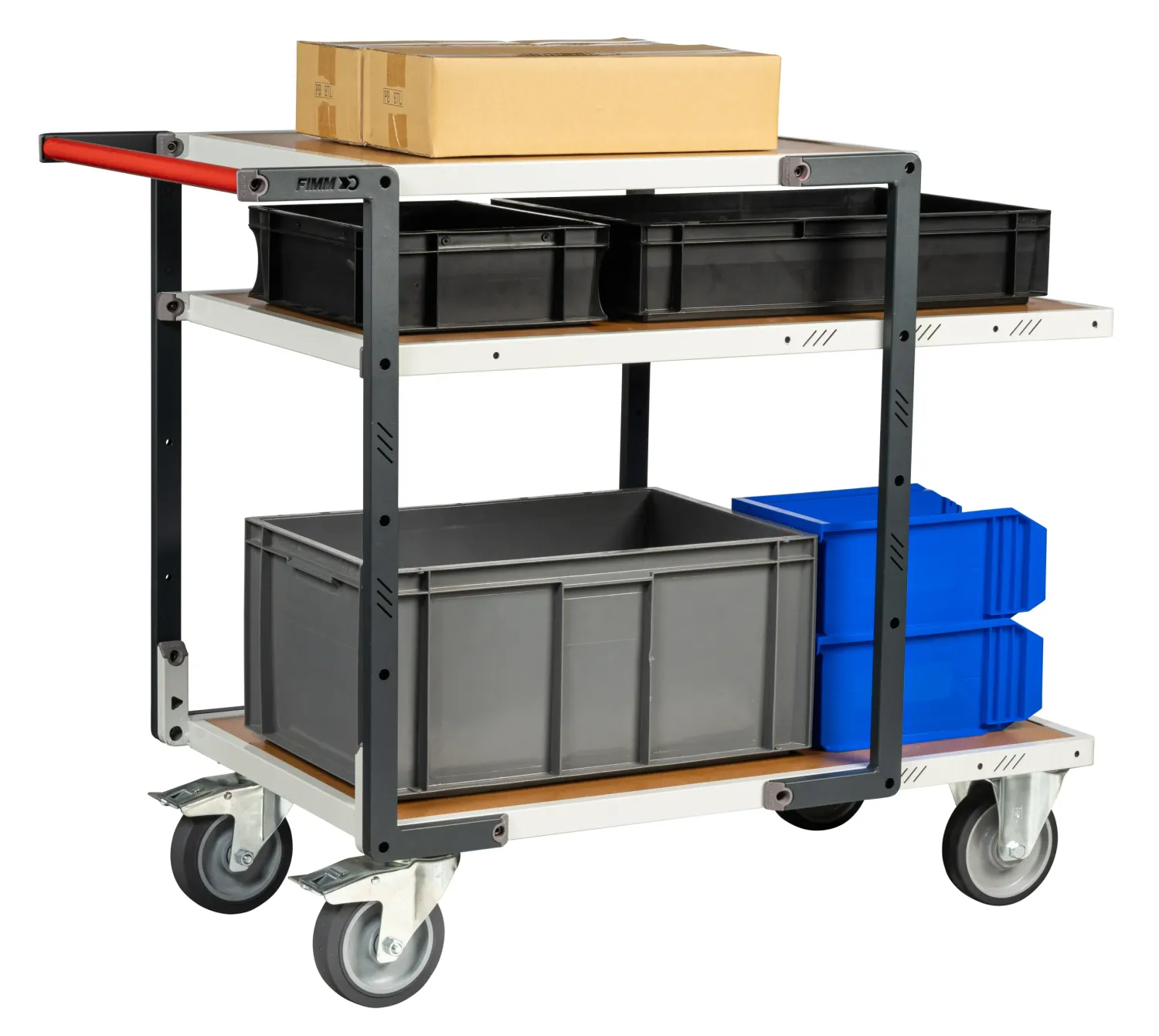 Fimm Flatpack servante 3 plateaux médium 400 kg