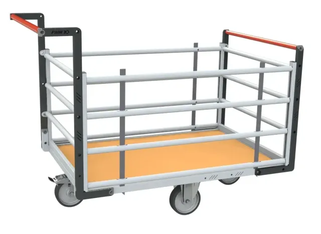 Fimm Modulaire Tube chariot 1200x800 500 kg 2 dossiers