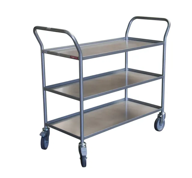 Fimm Desserte 3 plateaux tôle rebord 935x435 mm 200 kg