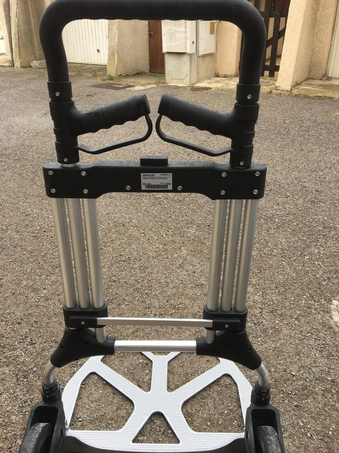 Pallit diable aluminium pliable 200 kg pelle 380x590 mm