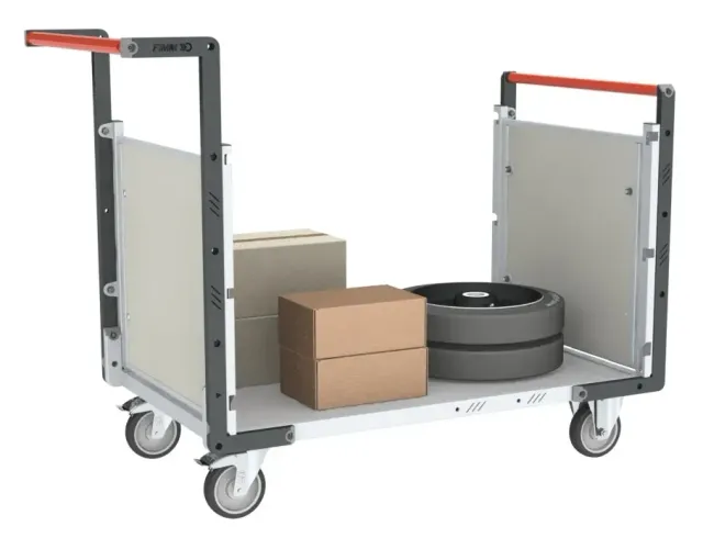 Fimm PP alvéolaire chariot 2 dossiers plateau bois 250 kg