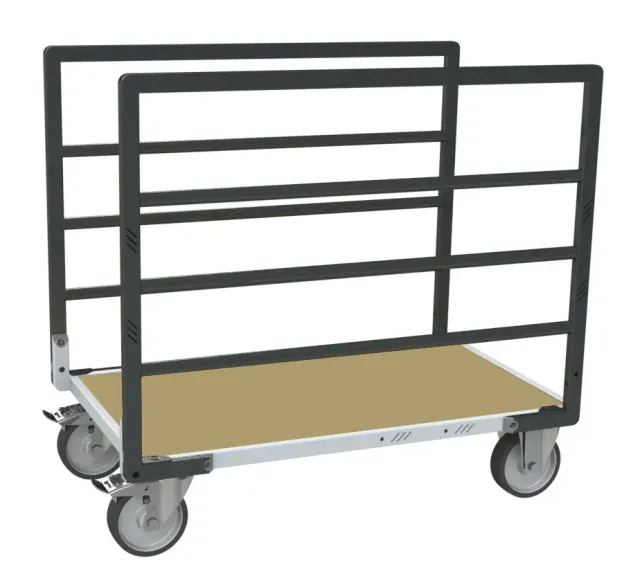Fimm modulaire chariot 2 ridelles plateau bois 500 kg