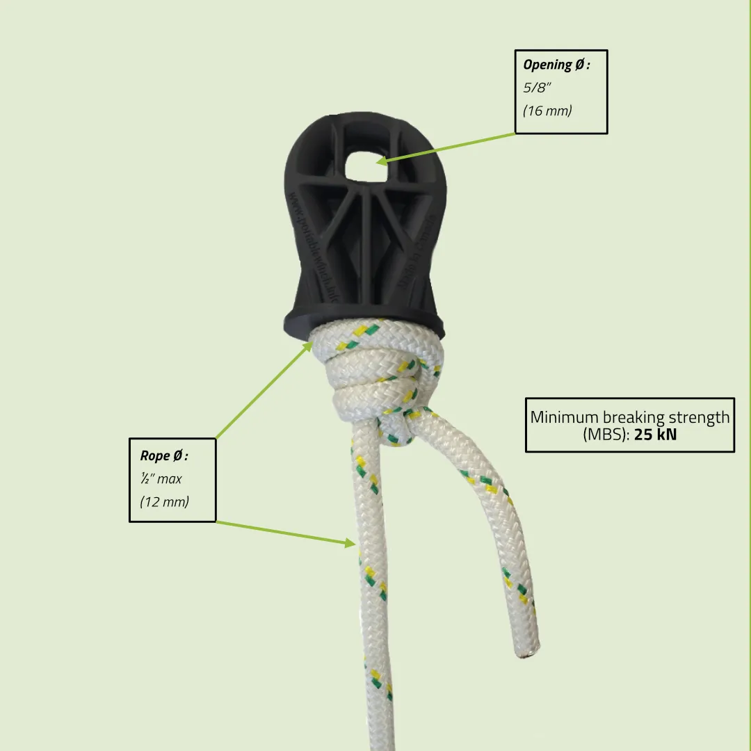 Portable Winch RopeWizer outil épissure corde 10-12 mm