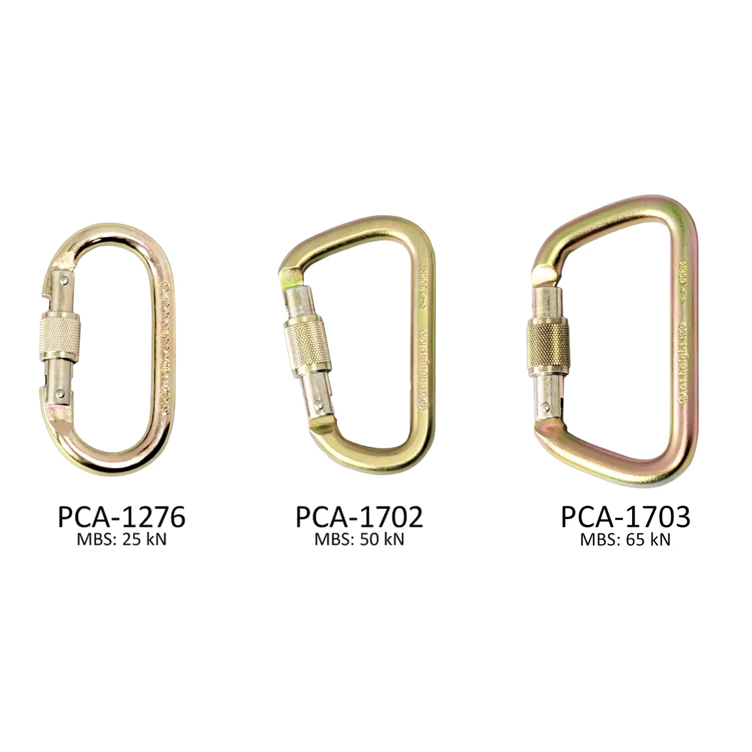 Portable Winch PCA mousqueton bloquant acier 25 kN 200 g