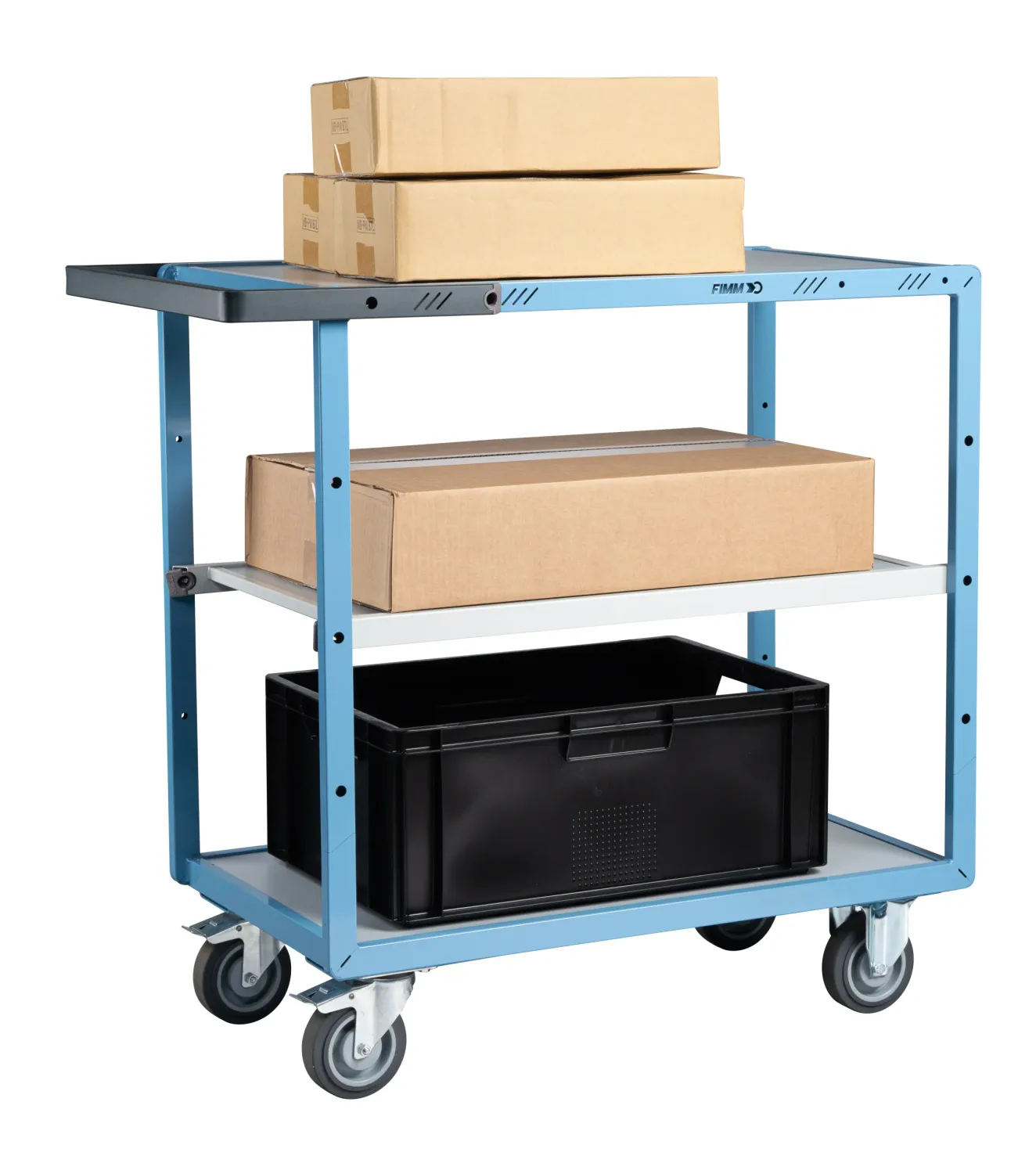 Fimm servante mécano-soudée 3 plateaux mélaminé 250 kg