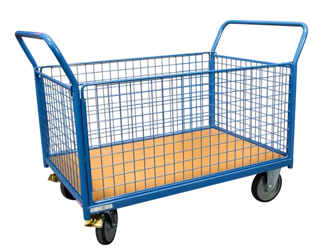 Fimm Chariot 500 kg 1200x800 mm 2 dossiers ridelles grillagées