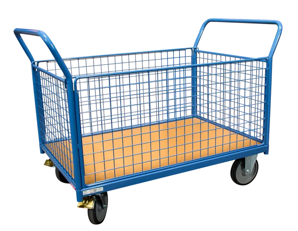 Fimm Chariot 500 kg 1200x800 mm 2 dossiers ridelles grillagées