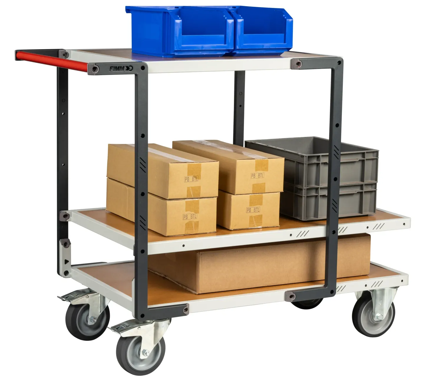 Fimm Flatpack servante 3 plateaux médium 400 kg