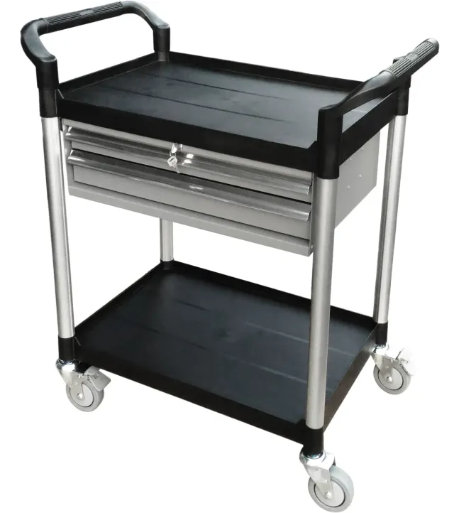 Fimm desserte 2 plateaux plastique 2 tiroirs 250 kg