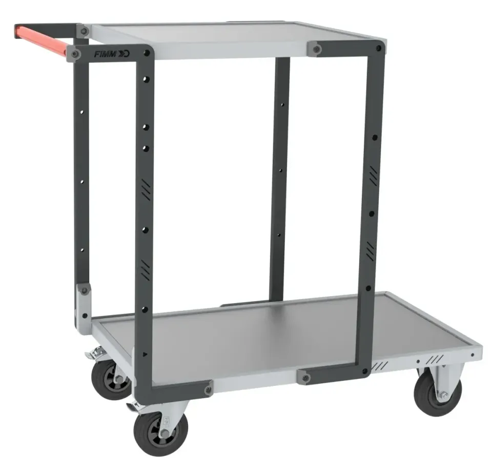 Fimm Servante Flatpack 2 plateaux tôle galva 250 kg