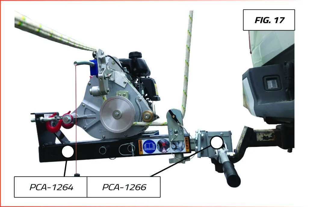Portable Winch Heck-Pack ancrage boule 50 mm acier
