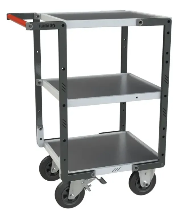 Fimm Flatpack Servante 3 plateaux tôle 400 kg
