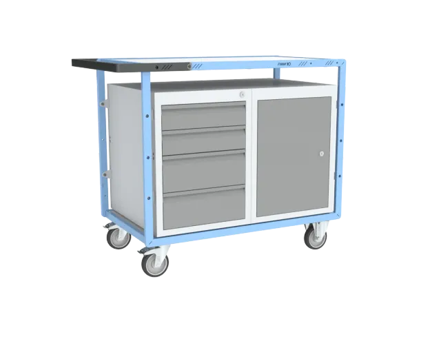 Fimm Servante établi 4 tiroirs + porte 250 kg
