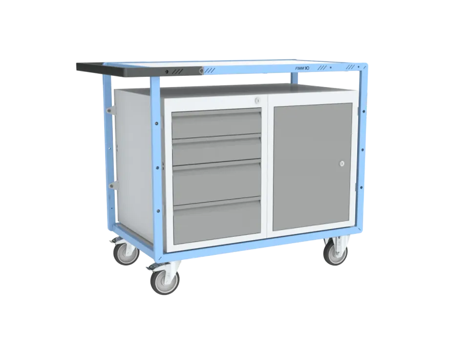 Fimm Servante établi 4 tiroirs + porte 250 kg