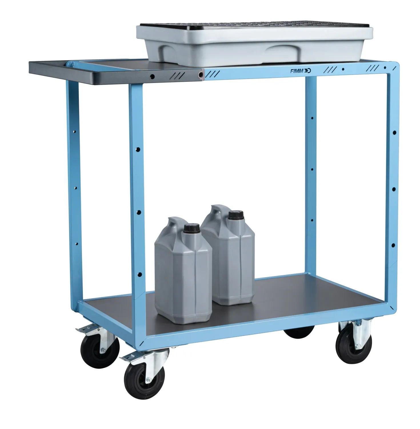 Fimm servante 2 plateaux tôle galva 250 kg desserte 90 kg