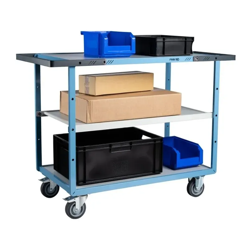 Fimm servante mécano-soudée 250 kg 3 plateaux mélaminé