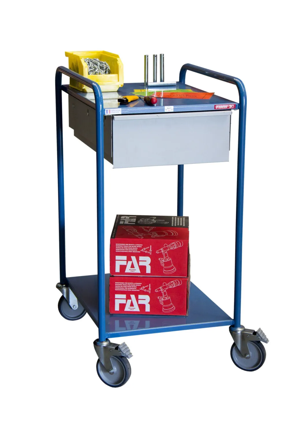 Fimm Servante 2 plateaux 1 tiroir 250 kg