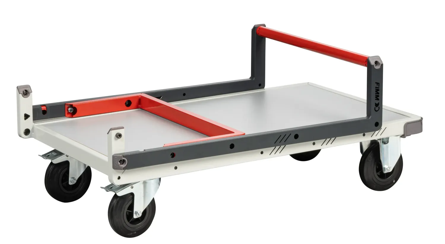 Fimm chariot plateau mélaminé dossier repliable 250 kg