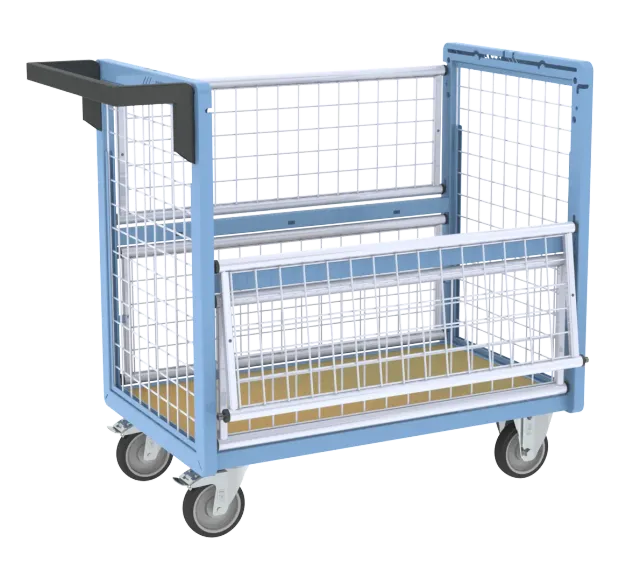 Fimm chariot conteneur grillagé sans toit 500 kg