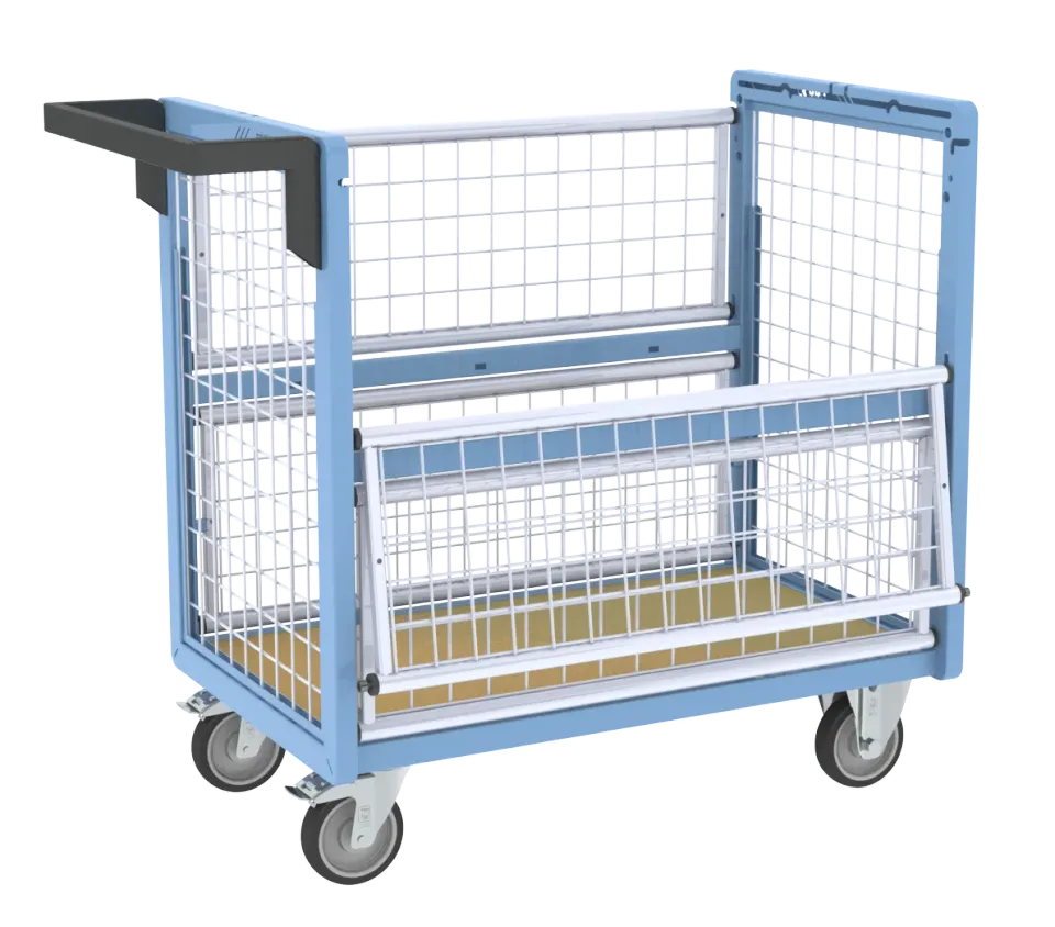Fimm chariot conteneur grillagé sans toit 500 kg