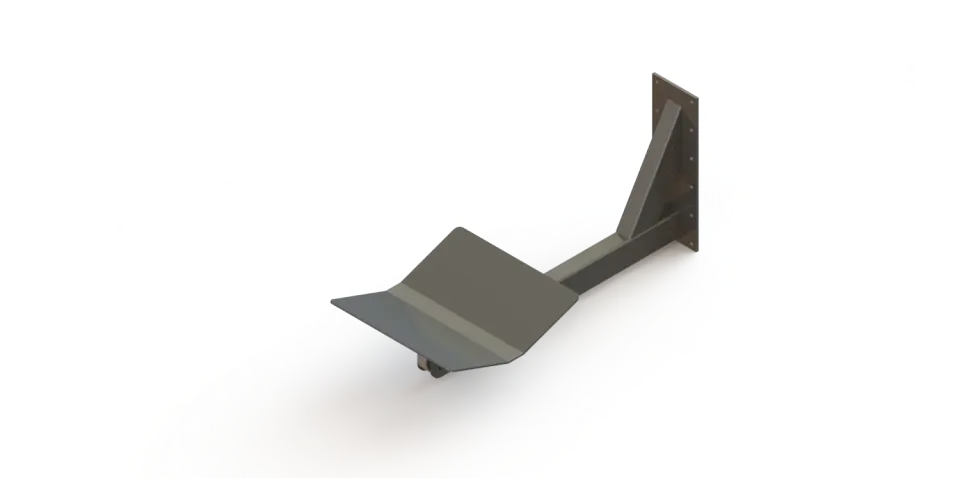 Fimm Plateau en V tournant éperon galet inox Ø600