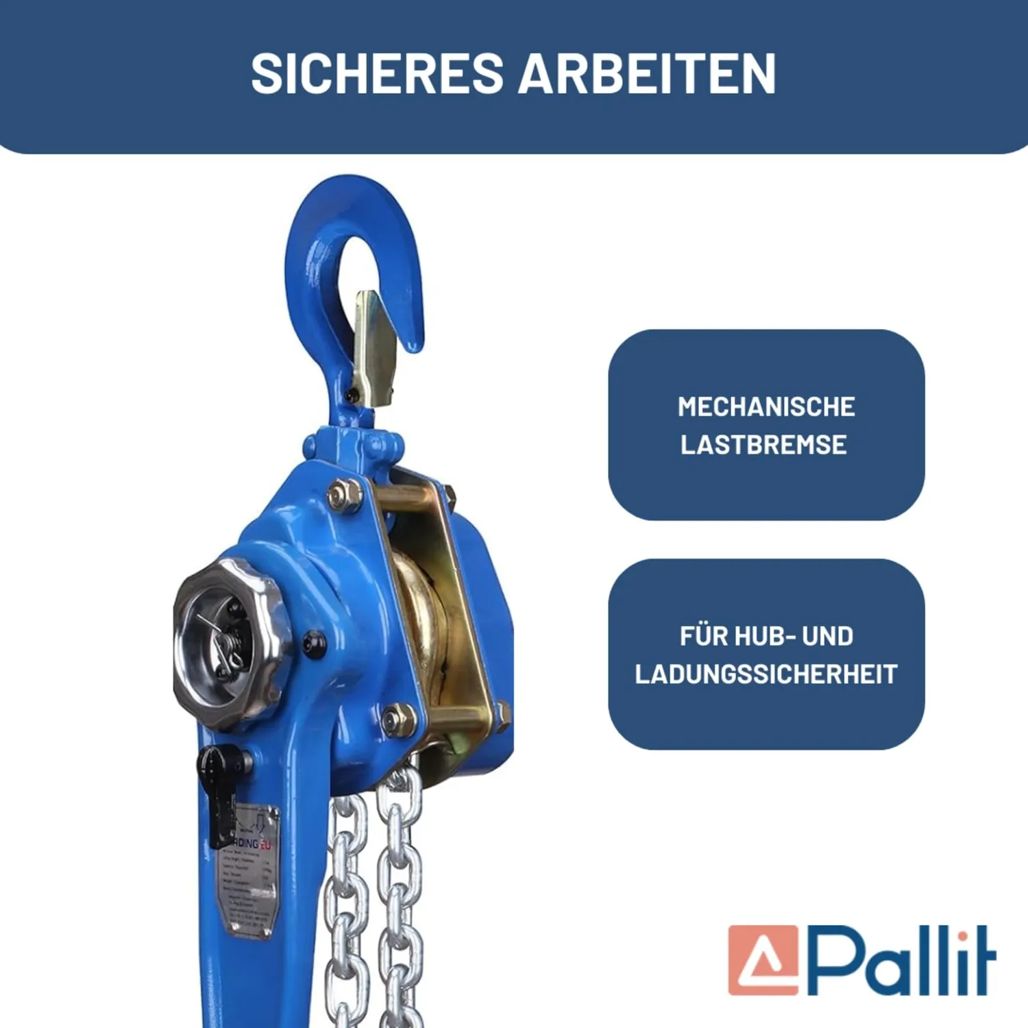 Pallit LEVER-L palan à levier 3000 kg chaîne 6 m